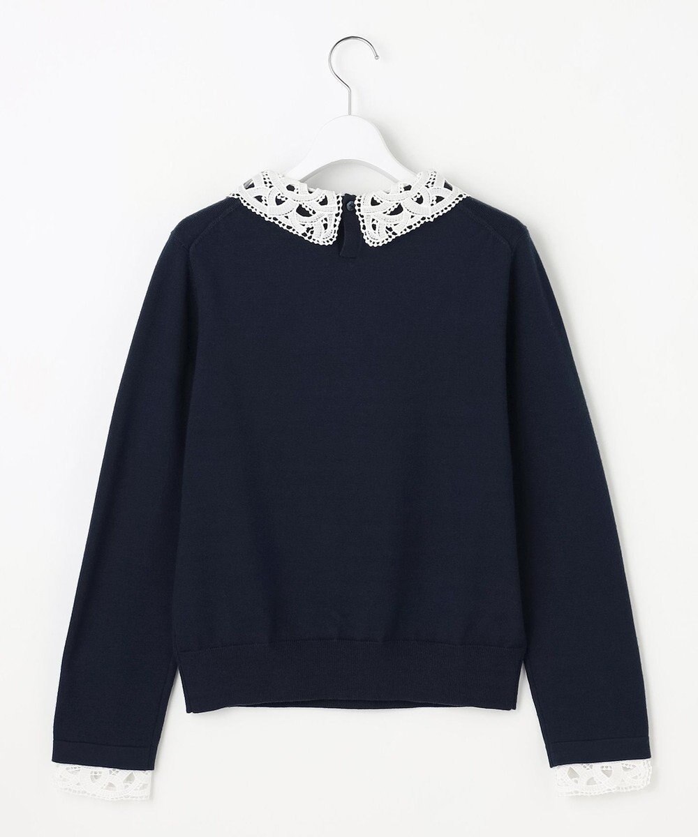 ANY SIS S レース襟 ニット 