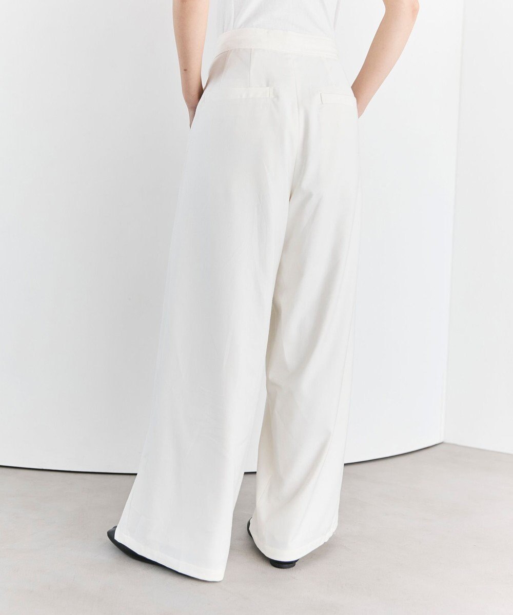 #Newans 【洗濯機可/しわになりにくい】ベリーワイドパンツ 