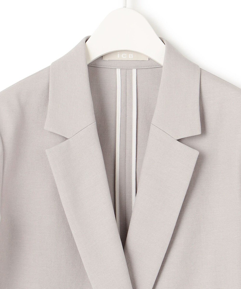 ICB L 【接触冷感・UVケア・撥水・洗える】 LooseWeave ダブルブレストジャケット 