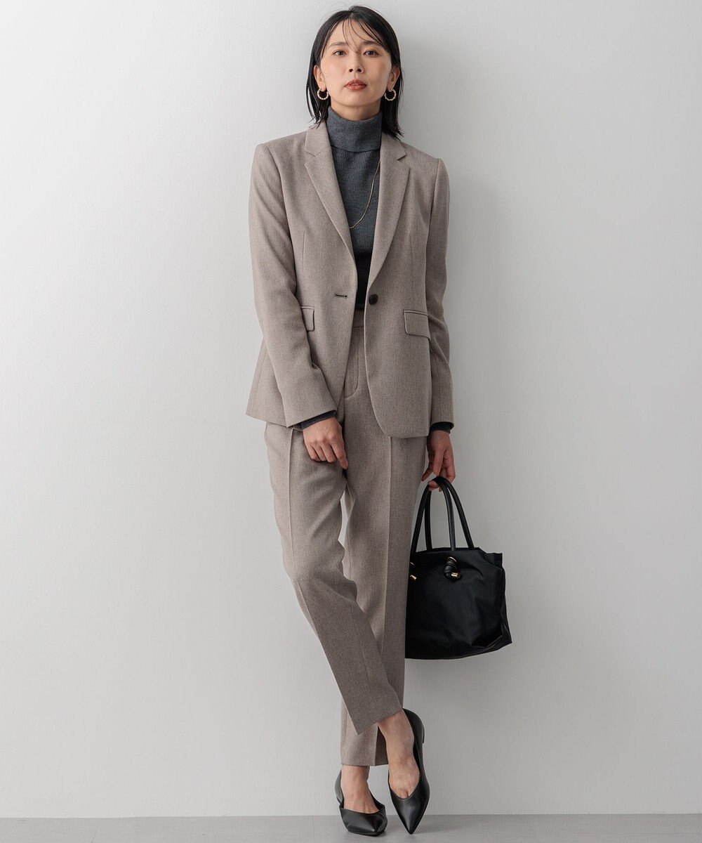 23区 【Oggi1月号/CLASSY.11月号掲載】ウーステッドウール リブタートルネック ニット 