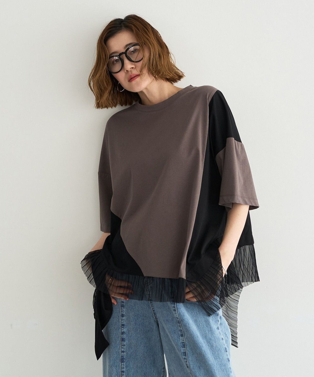 YECCA VECCA 裾アシメデザインプルオーバー 