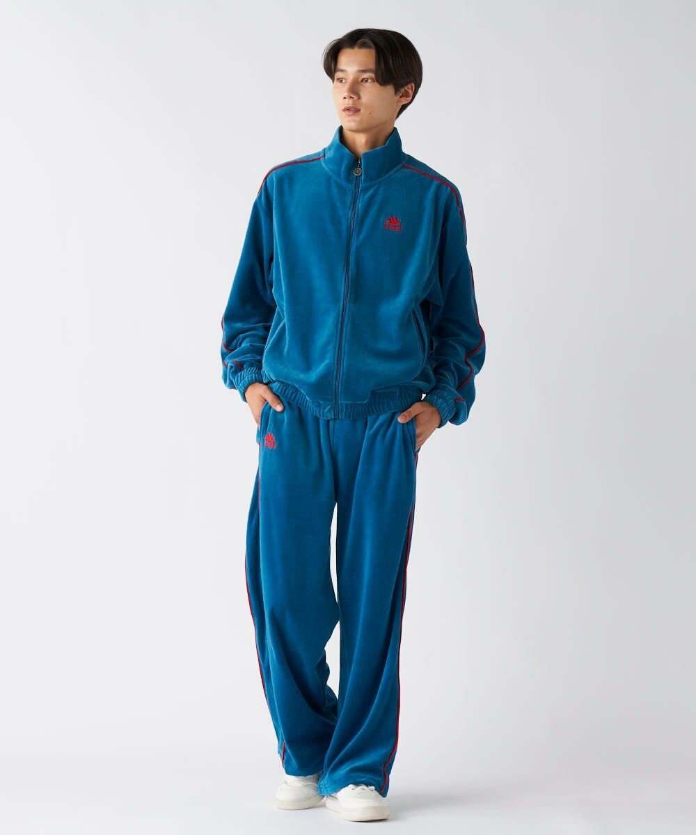 OP／FILA 【Kappa】ワイド ベロアトラックパンツ 