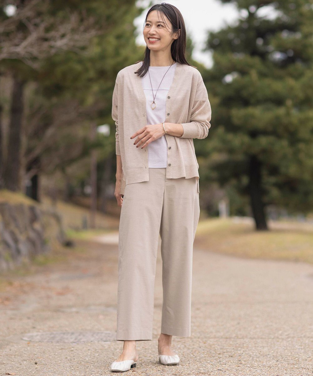 J.PRESS LADIES L 【WEB限定カラーあり・洗える】Vis/Peスパーク シアー カーディガン 