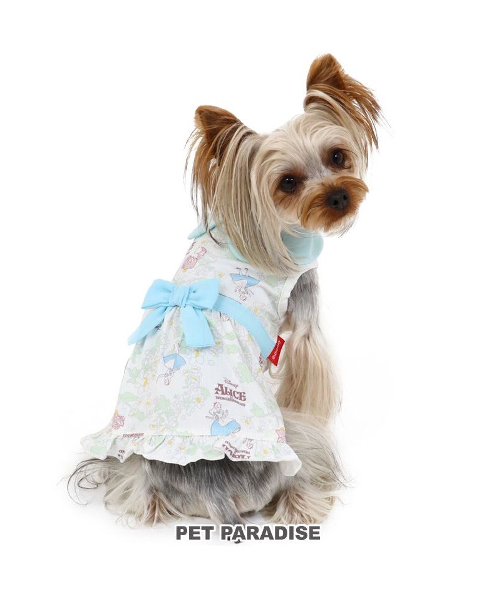 PET PARADISE 犬 服 夏服 ディズニー ふしぎの国のアリス ワンピース 〔小型犬〕 デイジー 花柄 襟付き ペットウエア ペットウェア ドッグウエア ドッグウェア ベビー 超小型犬 小型犬 白~オフホワイト