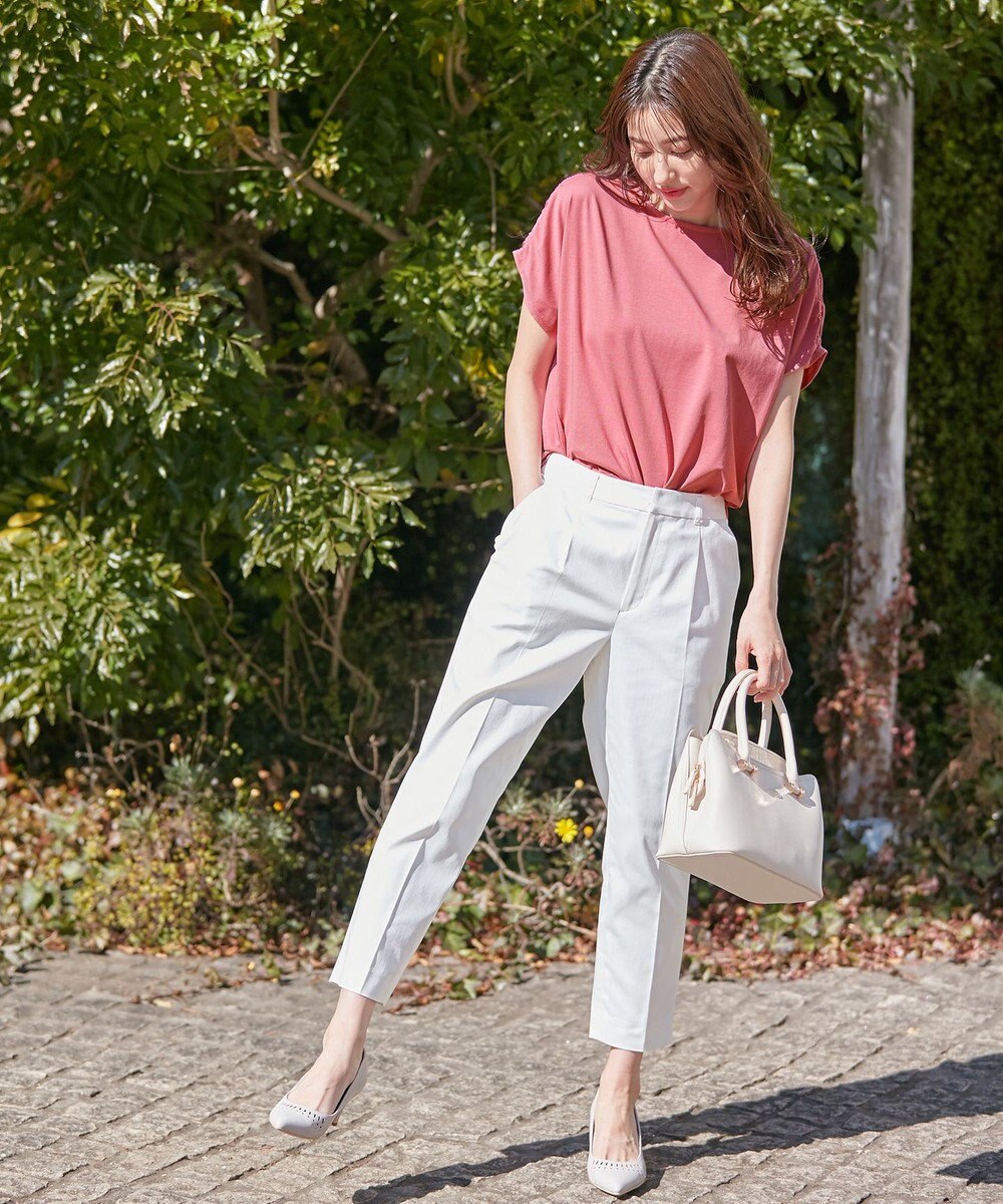 ANY SIS L 【UVケア】クールタッチミラクルガード テーパード パンツ 