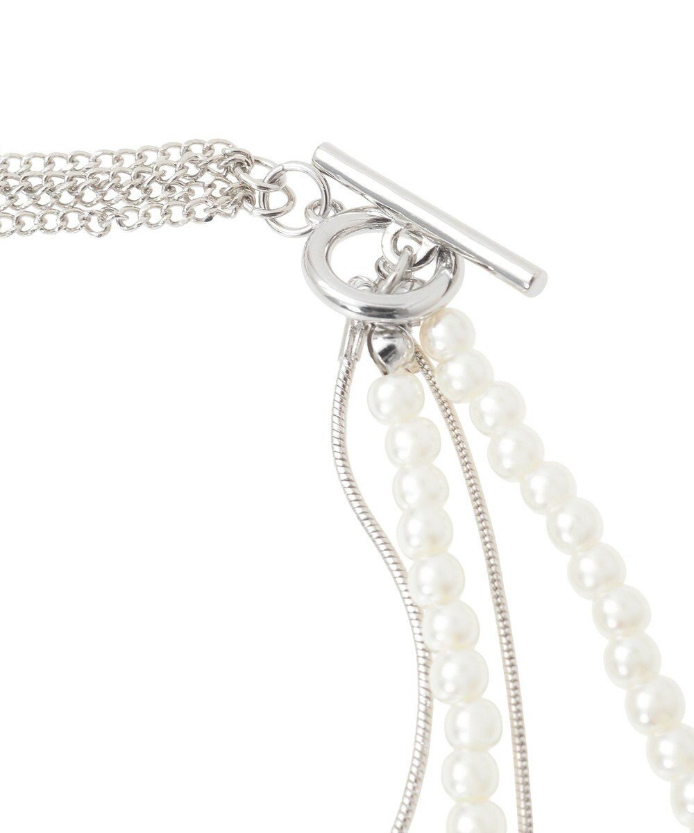 YECCA VECCA パールチェーンショートネックレス 