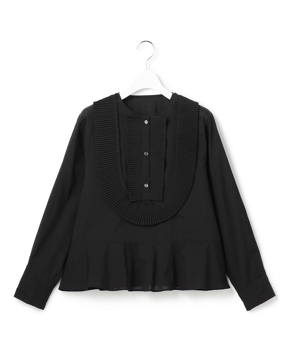 23区 【GOLD LABEL】トリアセテートオーガンジー プリーツブラウス 