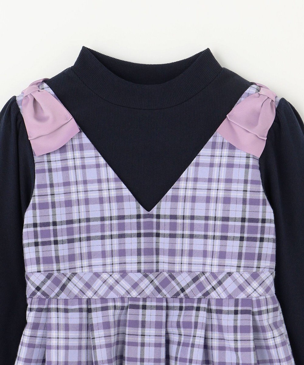 ANY KIDS ドッキングチェックワンピース 