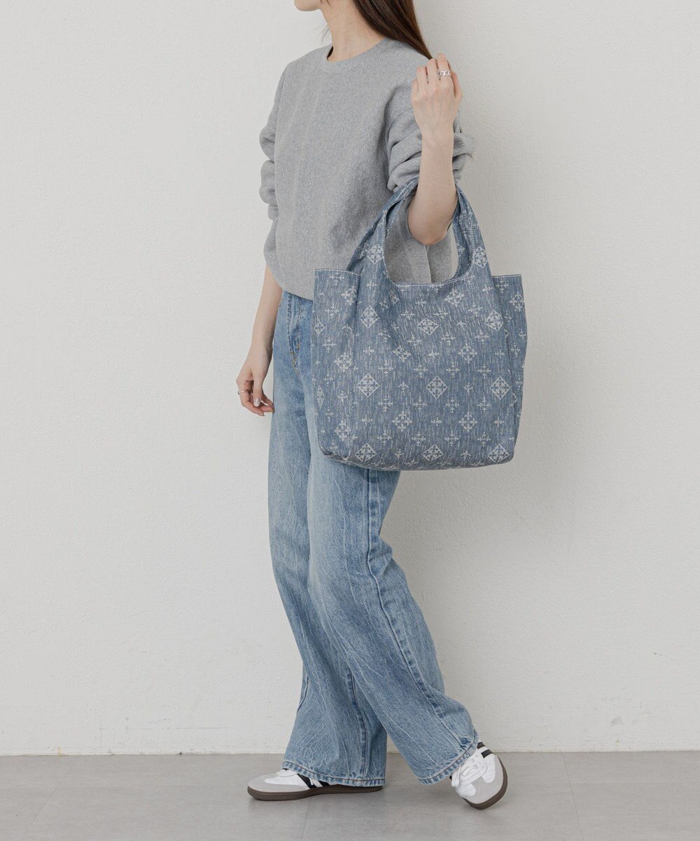 2024SS新作】《Denim Jacquard》トートバッグM (CE-1286) / russet