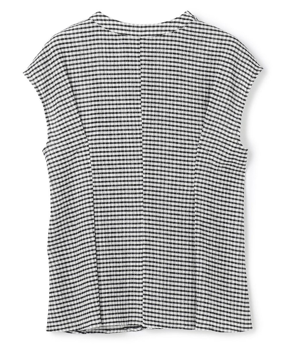 uncrave ギンガムチェック ジレブラウス 