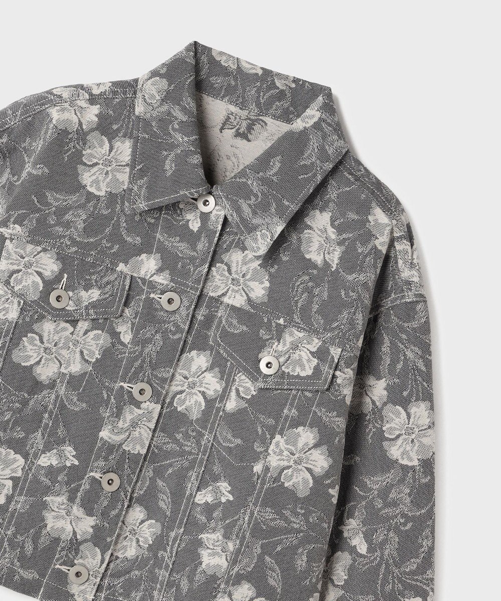 GRACE CONTINENTAL ボタニカルジャガードジャケット 