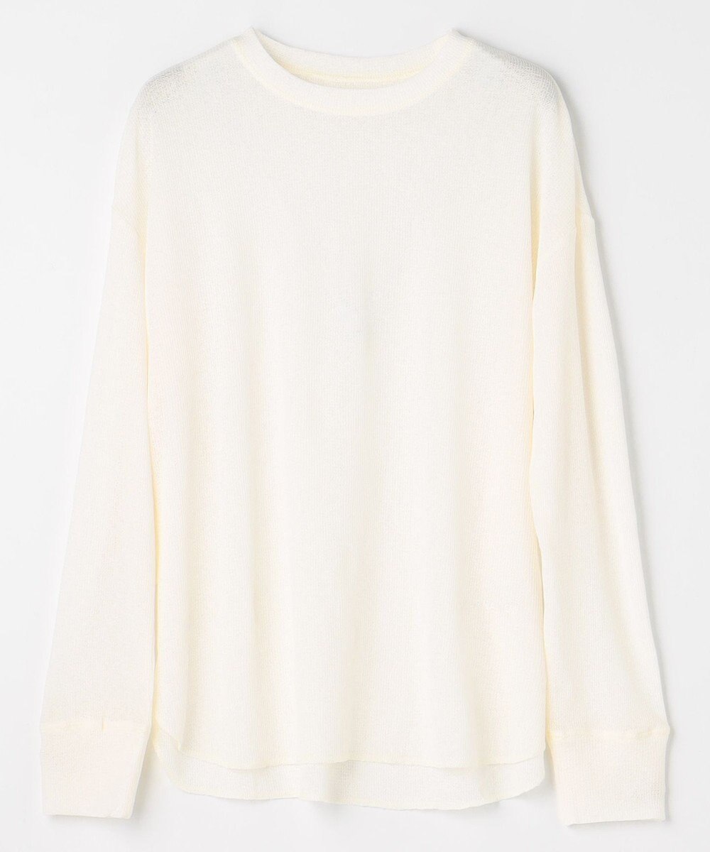 ANY L シアーワッフルロングスリーブTシャツ 