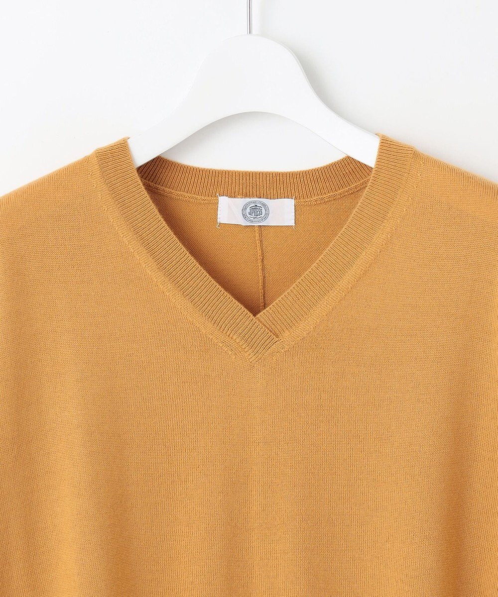 J.PRESS LADIES L 【洗える】EASY WOOL Vネック ニット 