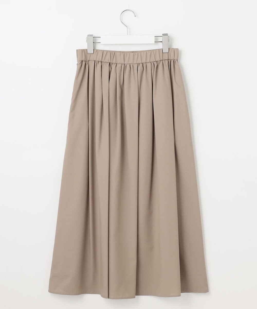 自由区 【洗える】ランダムタック スカート 