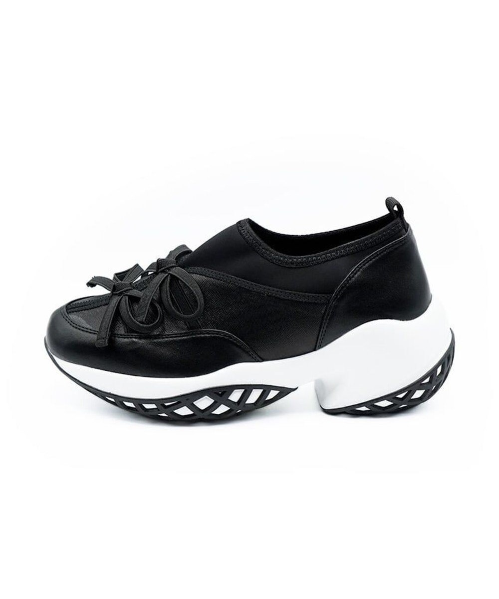 APOM ウォーターレジストプラットフォームリボンスニーカー 