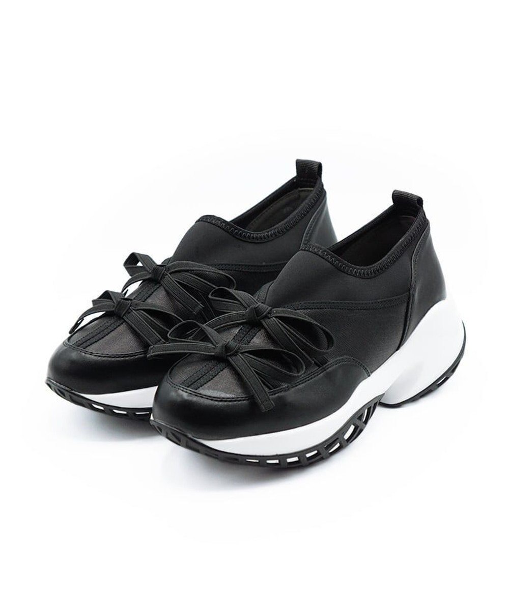 APOM ウォーターレジストプラットフォームリボンスニーカー 