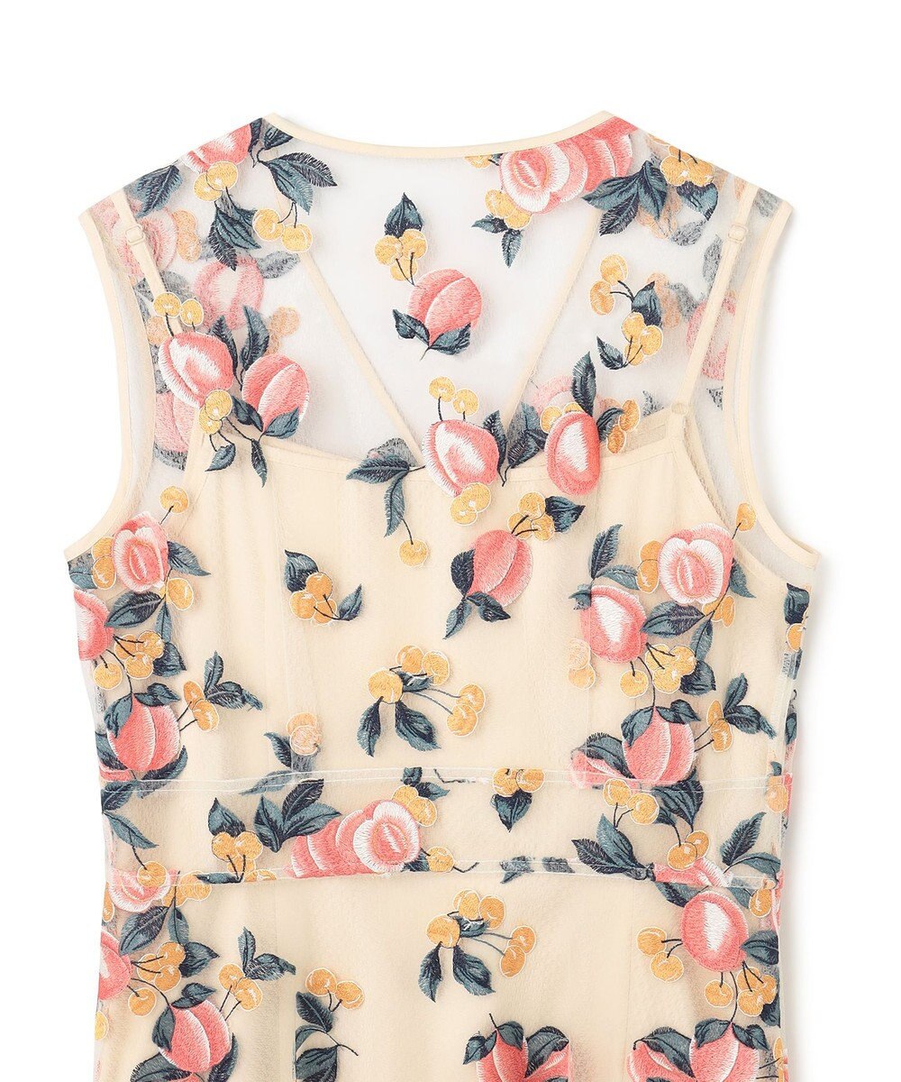 GRACE CONTINENTAL サマーフルーツ刺繍ワンピース 