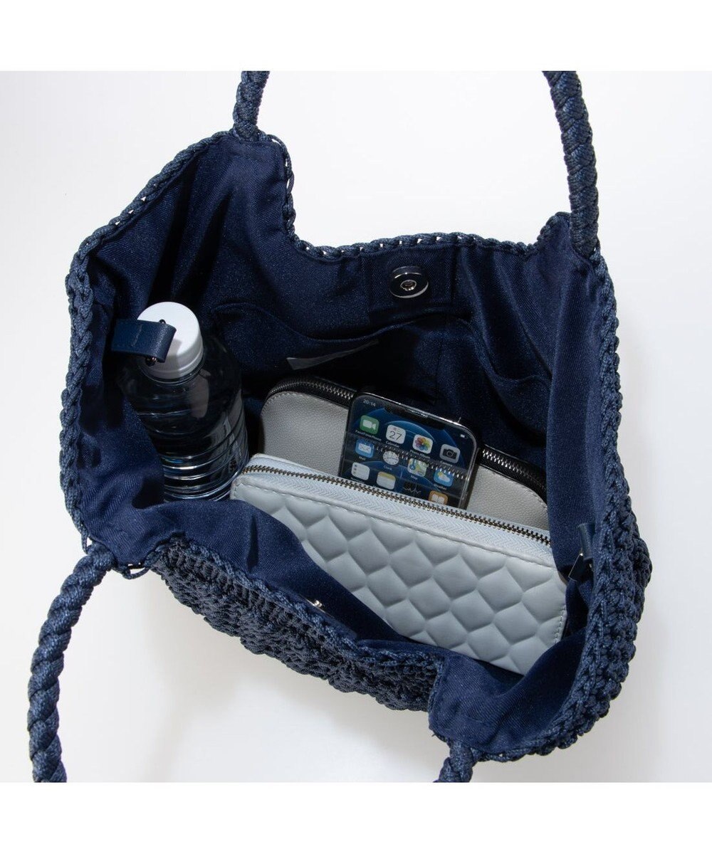 UNBILLION カシュカシュ cachecache / 柄編みベーシックトート カゴバッグ 