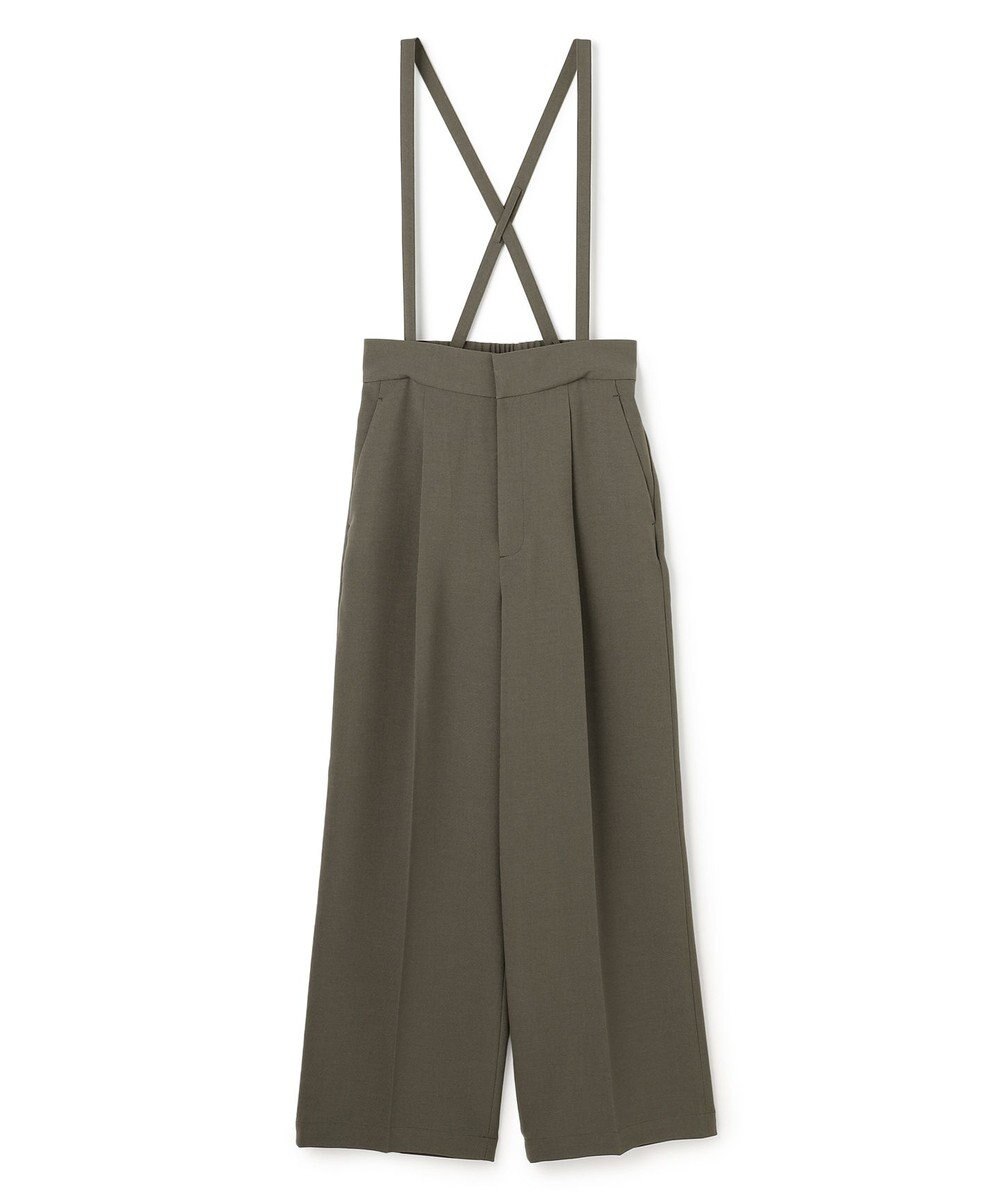 uncrave ウォッシャブルドライサップ ワイドパンツ（サスペンダー付き） 