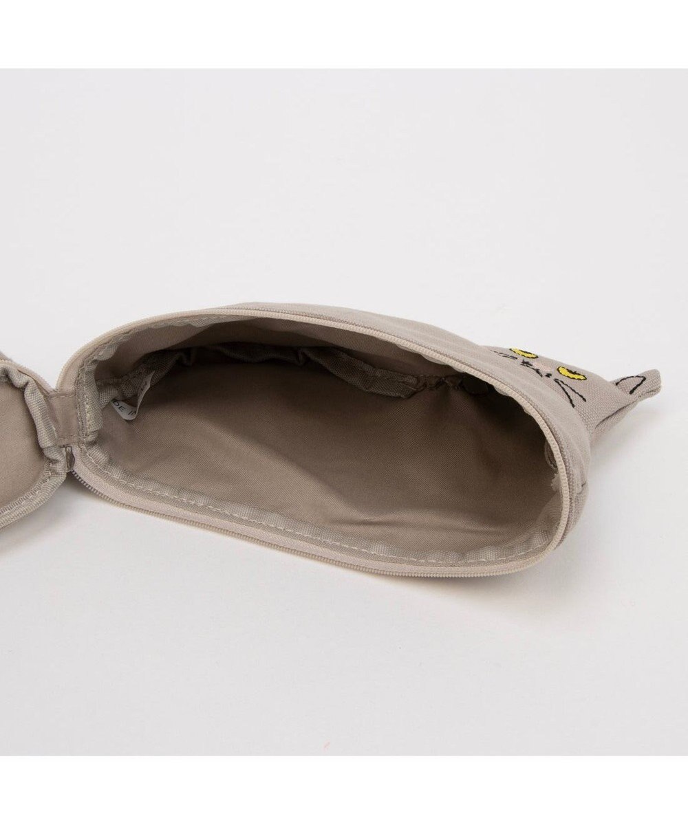 UNBILLION カシュカシュ cachecache / ネコ刺繍自立ポーチ 