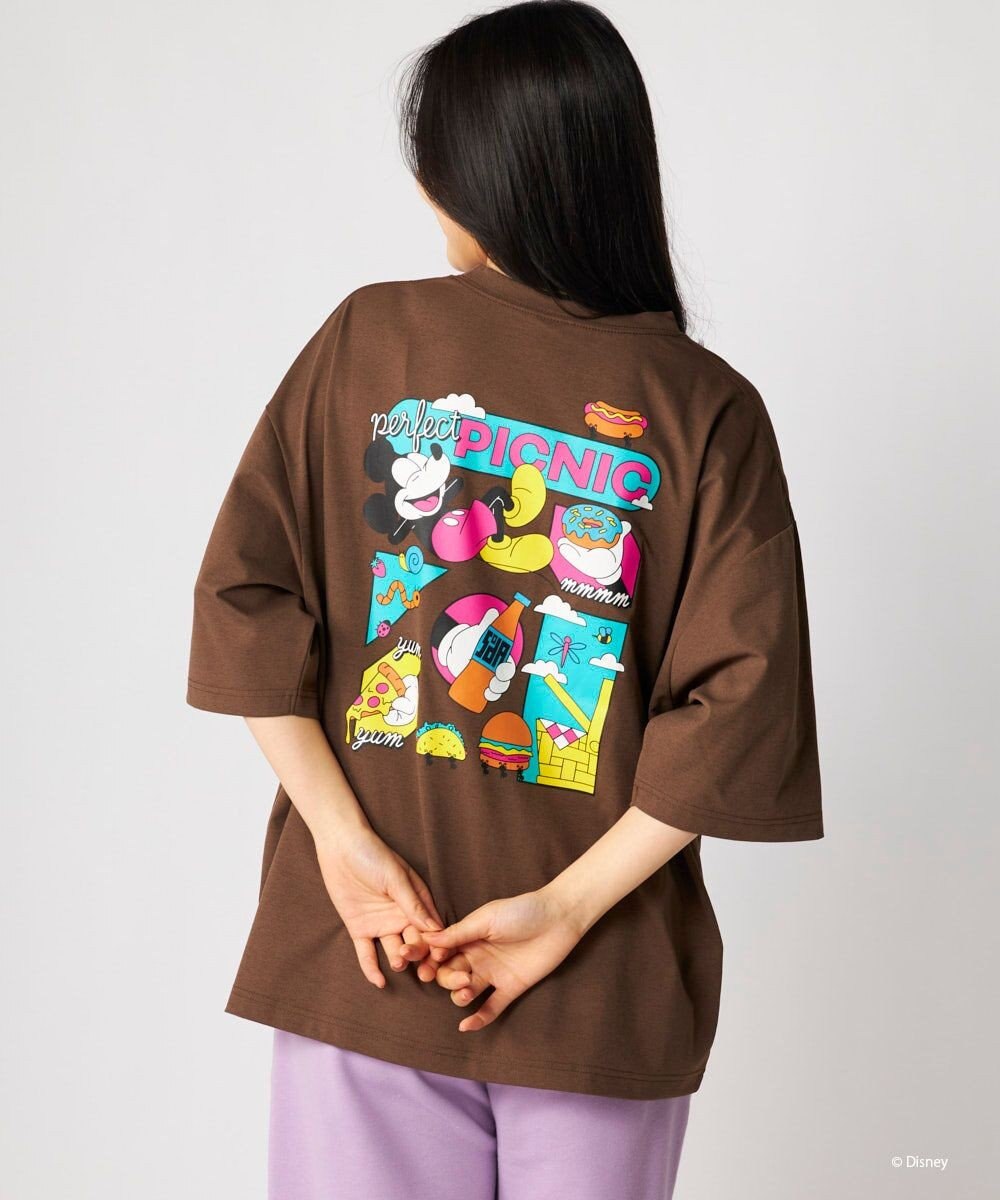 OP／FILA 【Ocean Pacific】ミッキー/水陸両用ビッグTシャツ/ユニセックス 