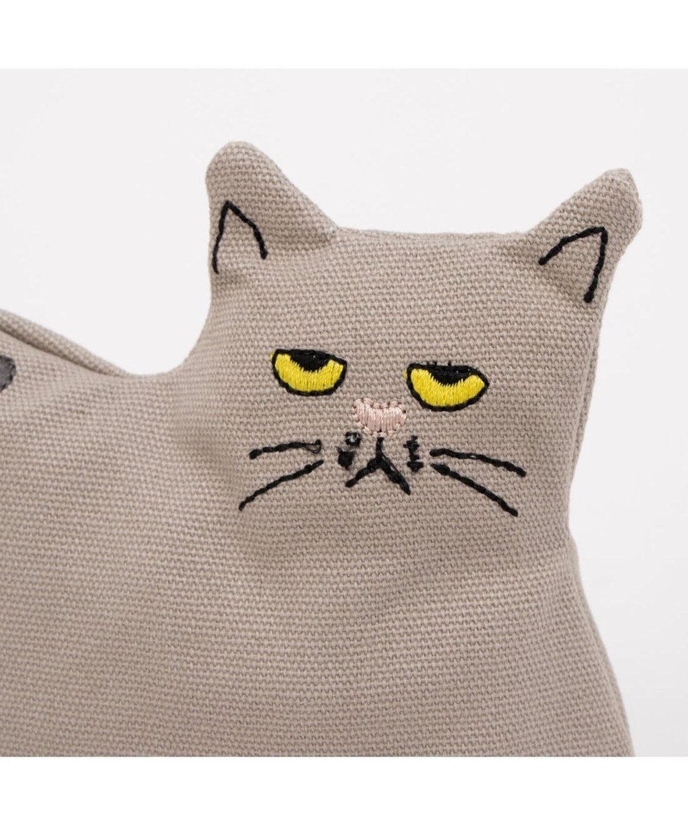 UNBILLION カシュカシュ cachecache / ネコ刺繍自立ポーチ 