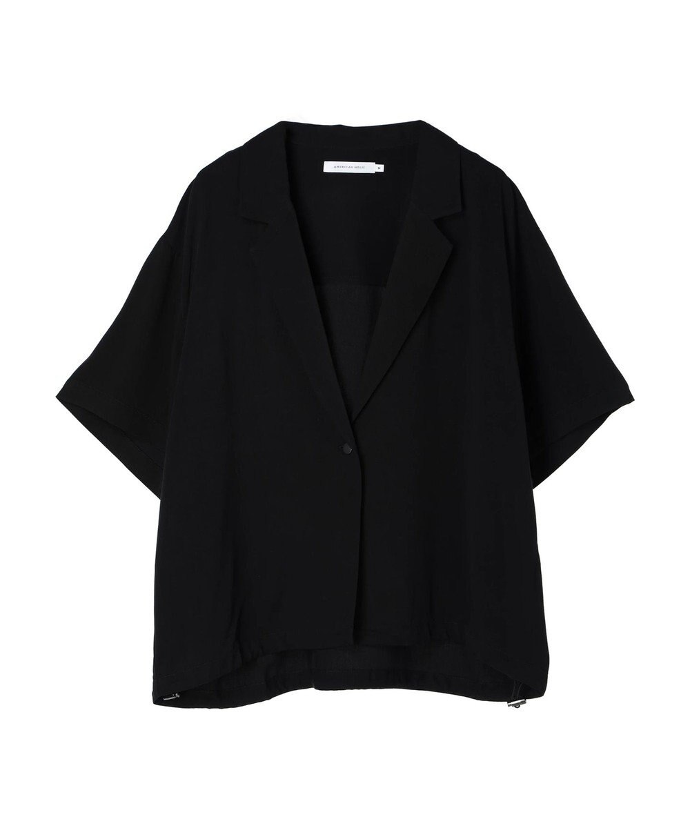 AMERICAN HOLIC ドロスト開襟ニュアンスジャケット 