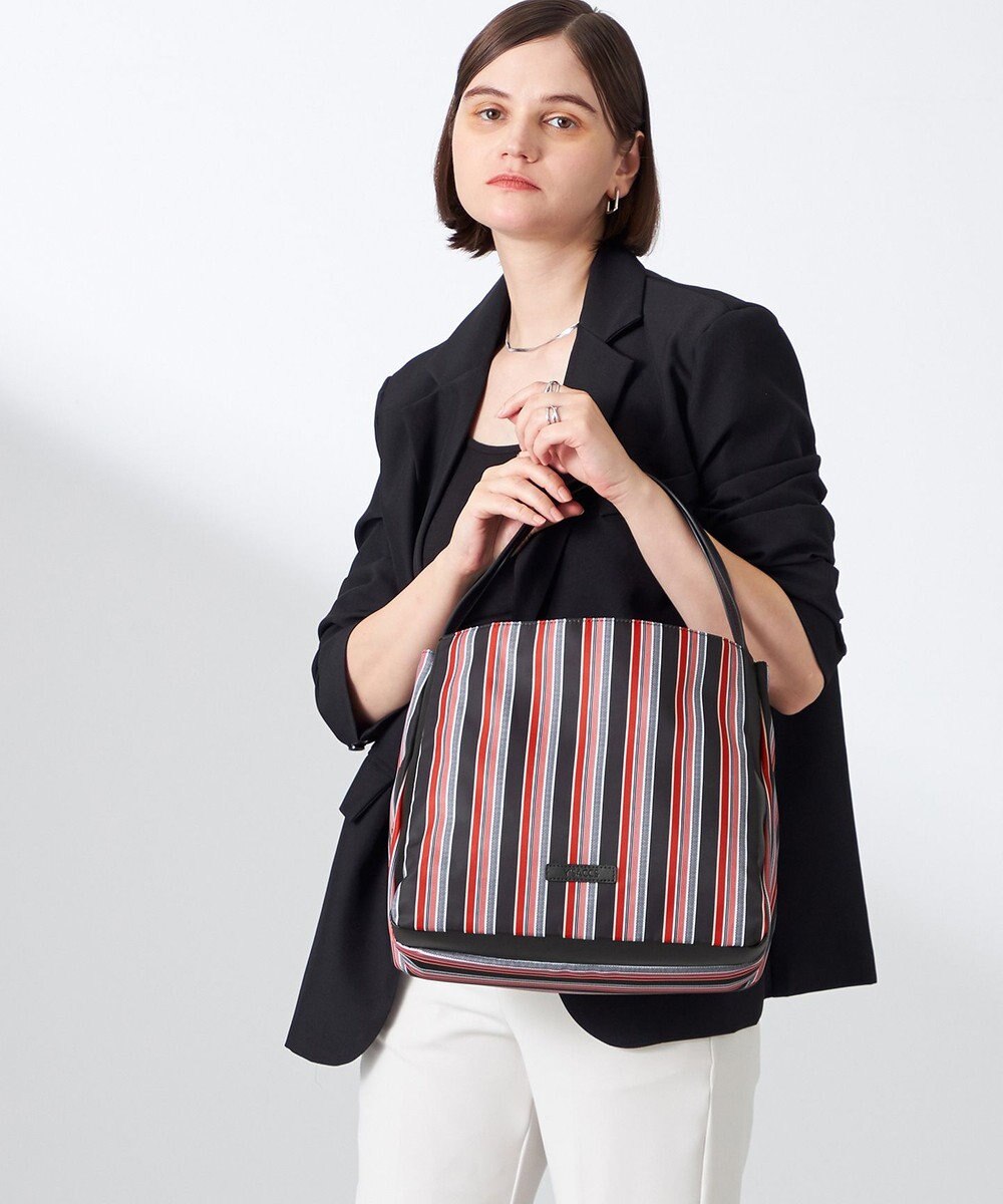 Y'SACCS マルチストライプ すっきりトート Mサイズ 