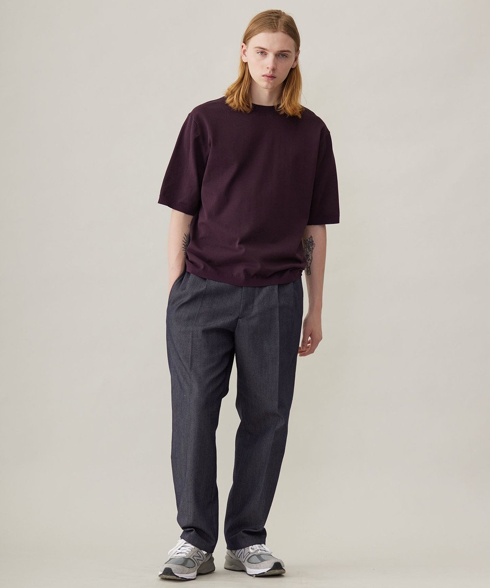 UNFILO MENS FINE MOVE クルーネック ニット [24年春夏商品] 