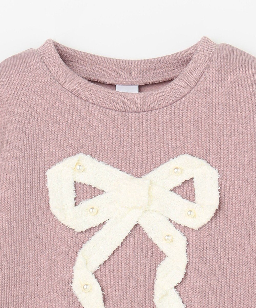 ANY KIDS リボン ニットソー トレーナー 