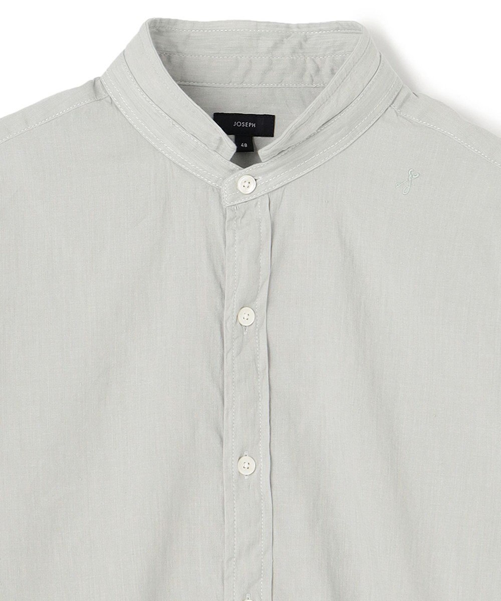 JOSEPH HOMME リネンストレッチブロード ウィングカラー半袖シャツ 