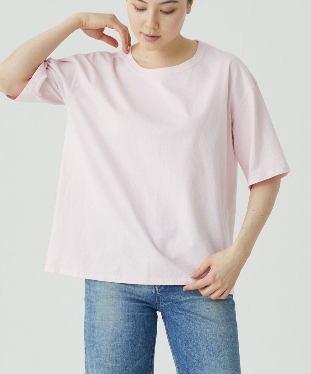 caqu caqu x GoodOn roundneck S/Stee  シンプルゆったりフィットの半袖Tシャツ 