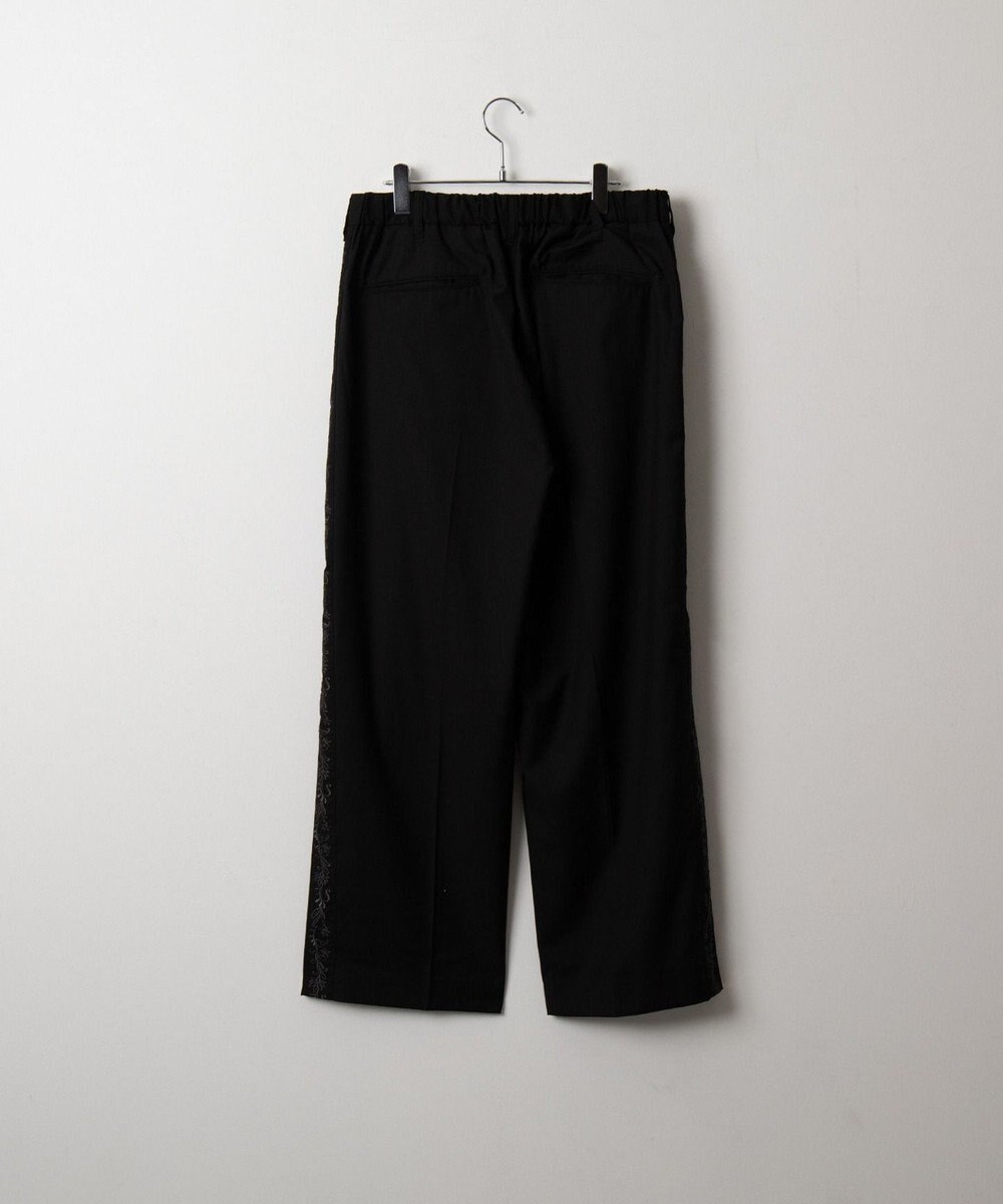 WEGO 刺繍ラインワイドスラックス 