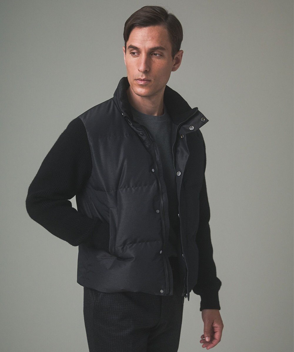 GOTAIRIKU 【ダウン80％使用】ニットスリーブ ダウンブルゾン 