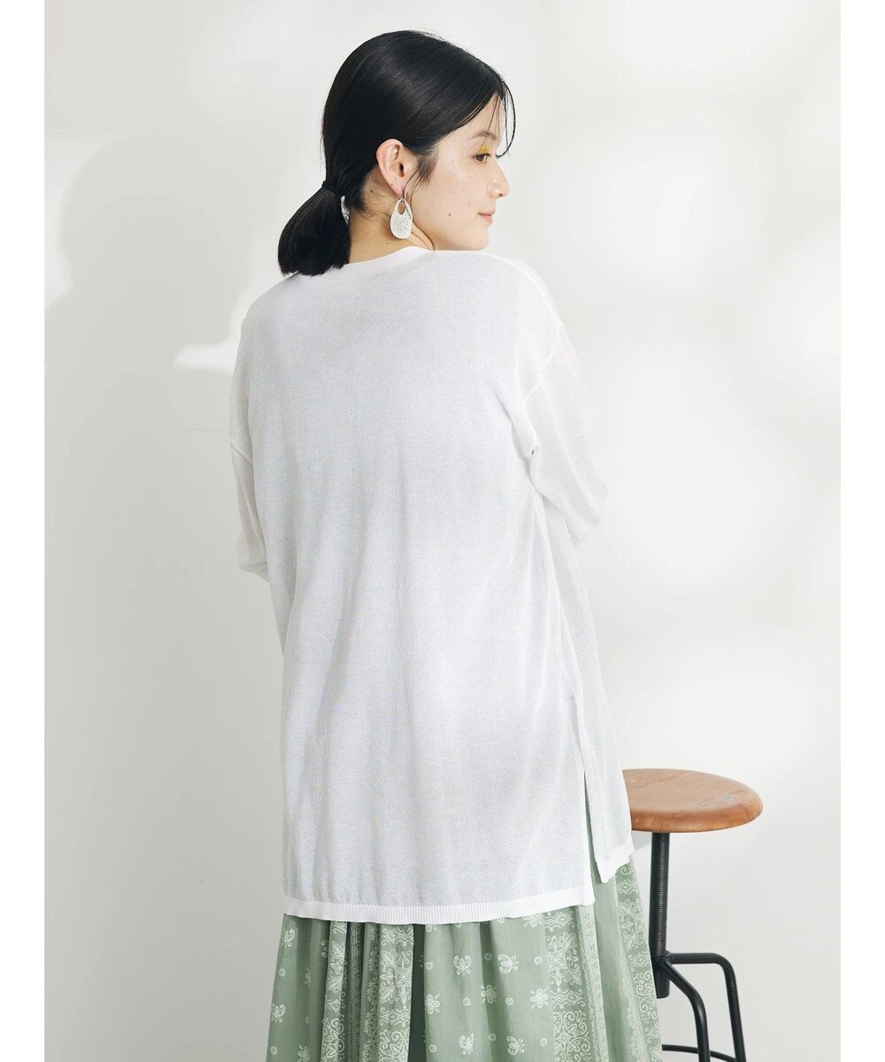 CRAFT STANDARD BOUTIQUE シアーニットトッパーカーディガン 