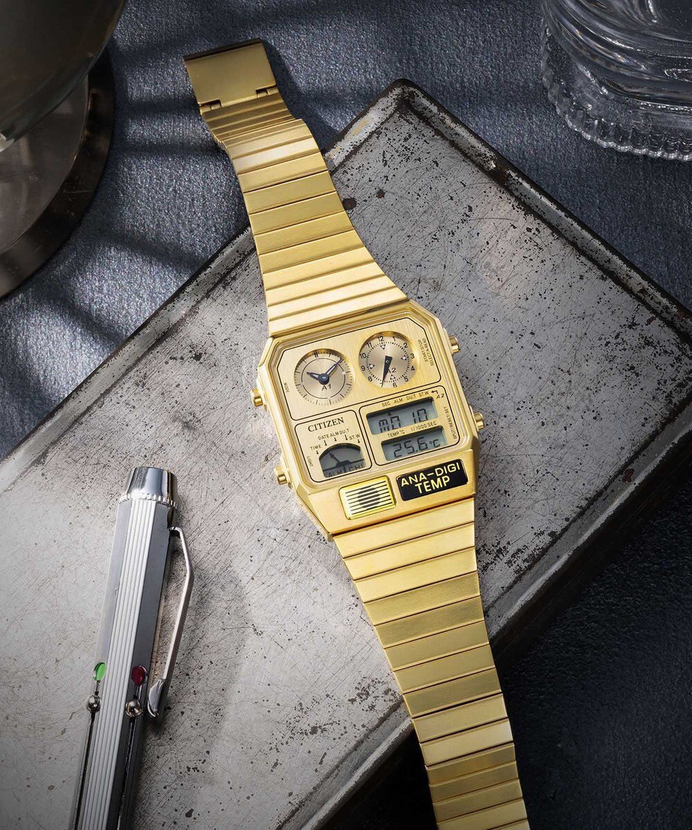 CITIZEN 【レトロなアナデジ限定モデル】Metallic ANA-DIGI TEMP（メタリック アナデジテンプ）JG2101-51H 