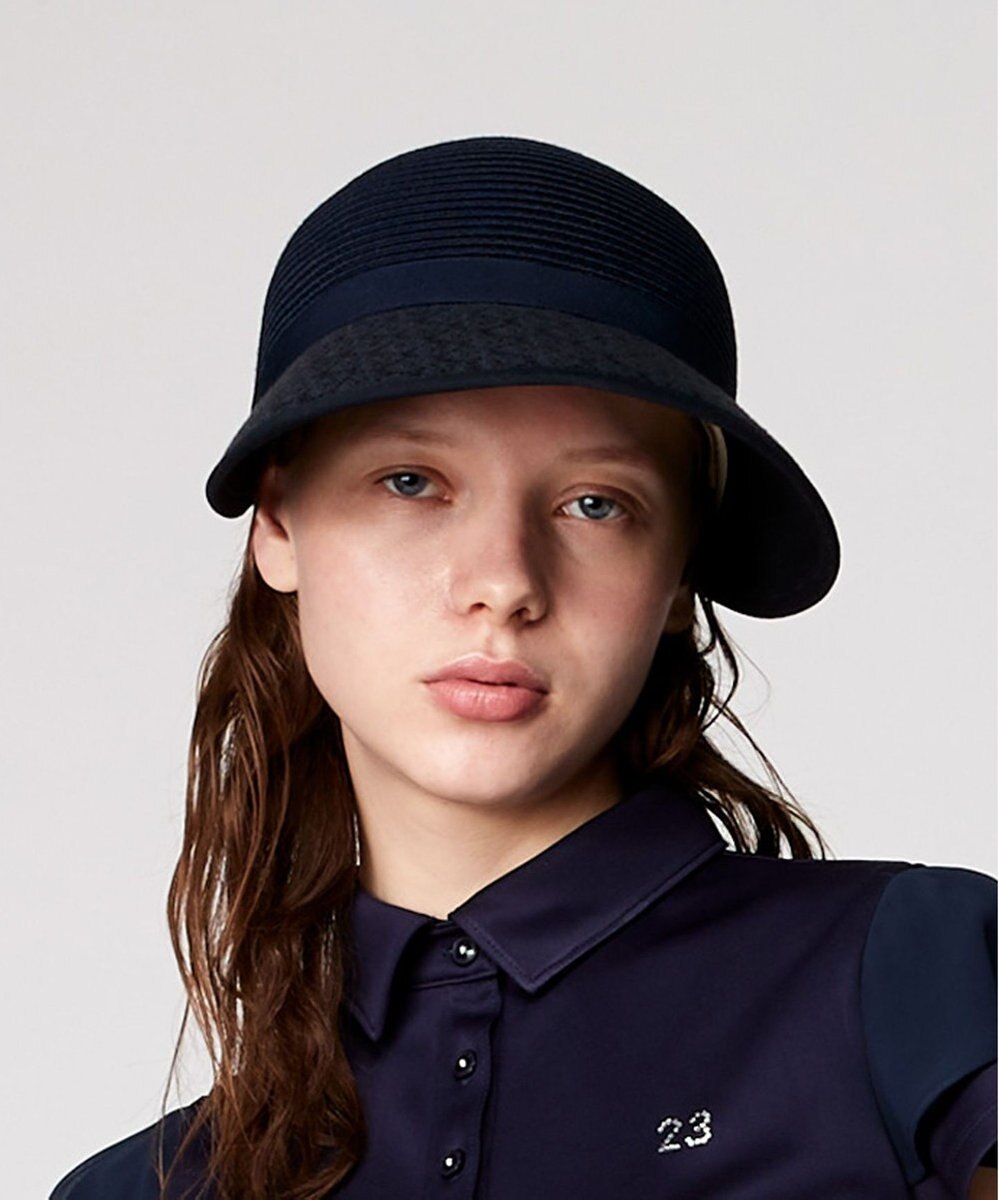 23区GOLF 大人気完売アイテムが今年も登場！【WOMEN】【洗える】ブレード×レース キャップ 