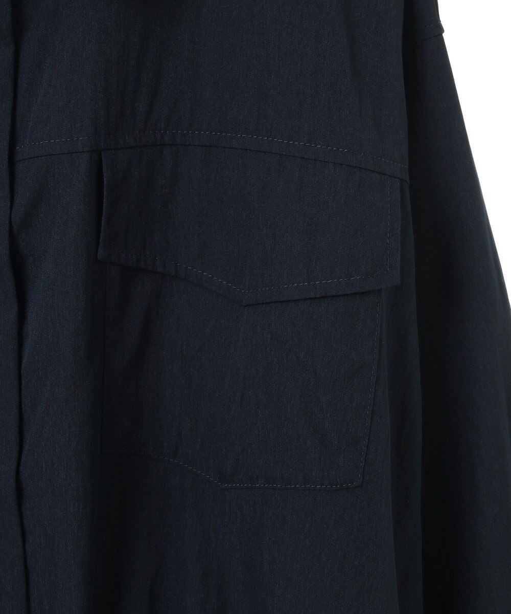 Green Parks ミディ丈ミリタリーシャツワンピース 