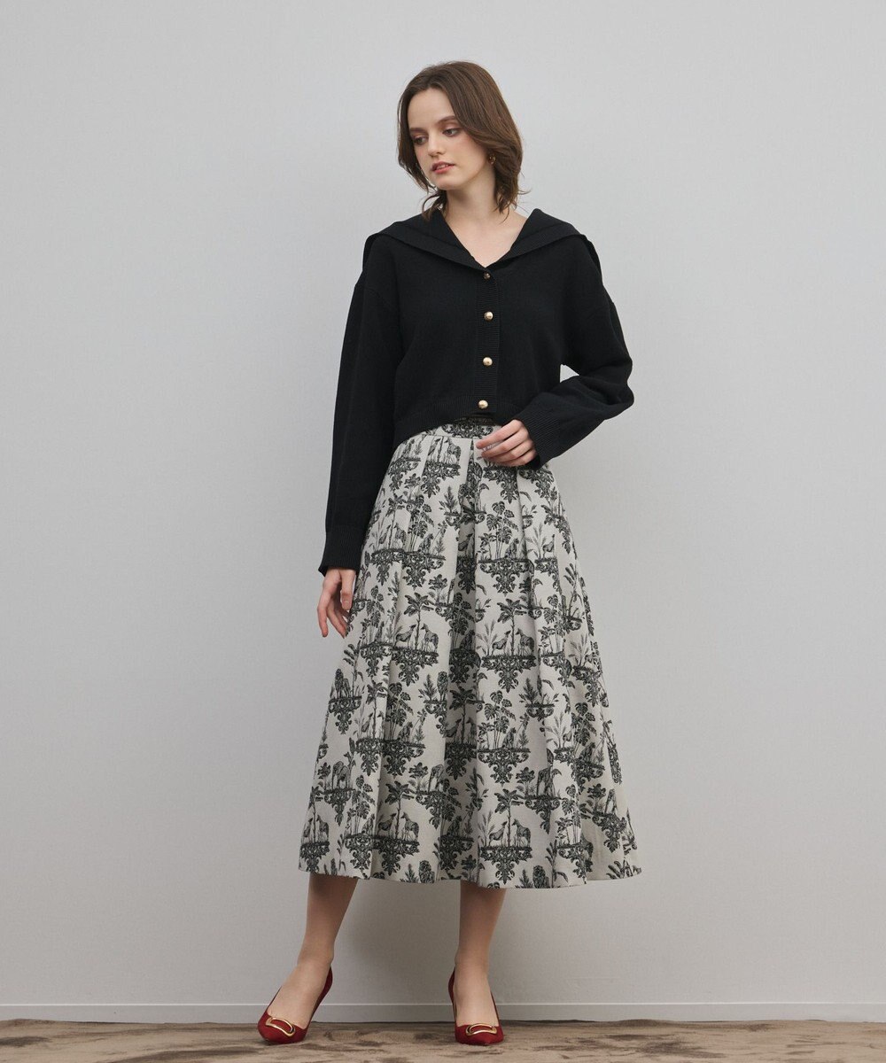 GRACE CONTINENTAL セーラーカラーニットトップ 