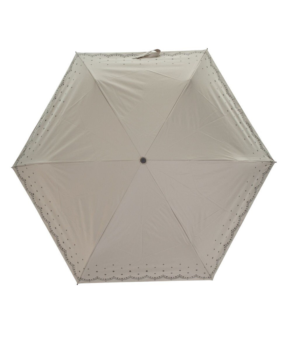 MOONBAT 晴雨兼用日傘 折りたたみ傘 スカラ刺繍柄／遮光 遮熱 UV 