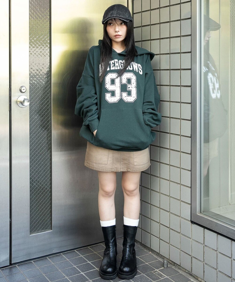 WEGO グラフィックプルパーカー 