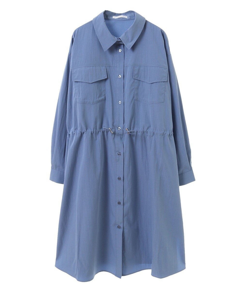 Green Parks ミディ丈ミリタリーシャツワンピース 