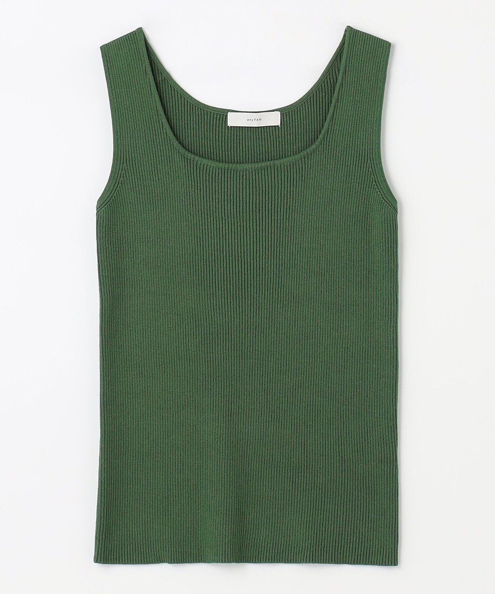 ANY 【洗濯機可能】タンクトップリブニット 