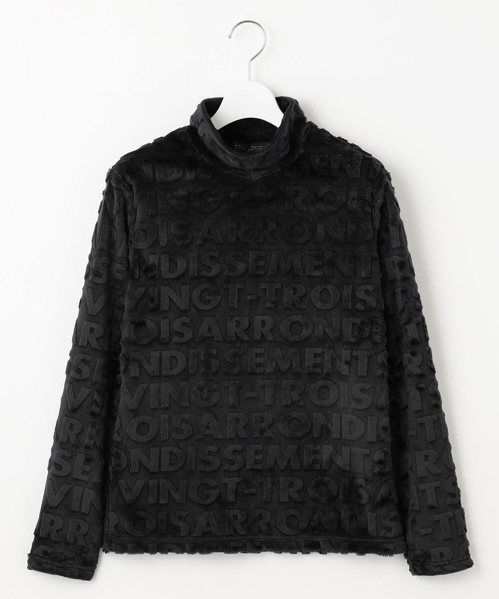 23区GOLF 【WOMEN】フェイクファーロゴモックネック 