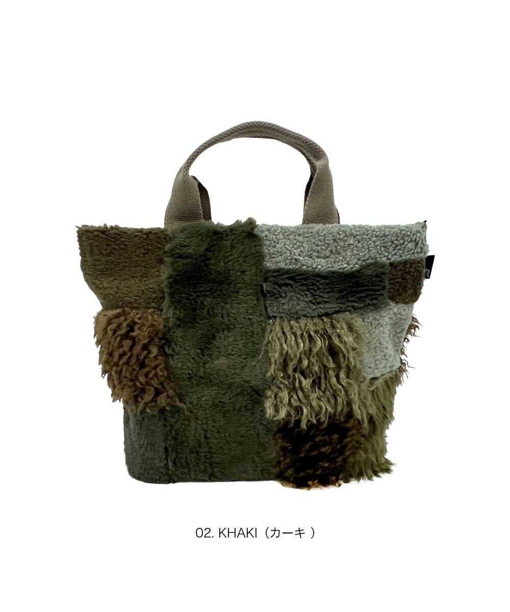 ROOTOTE 3652【フェイクファーのパッチワーク】SC.デリ.ツグツグ-A 