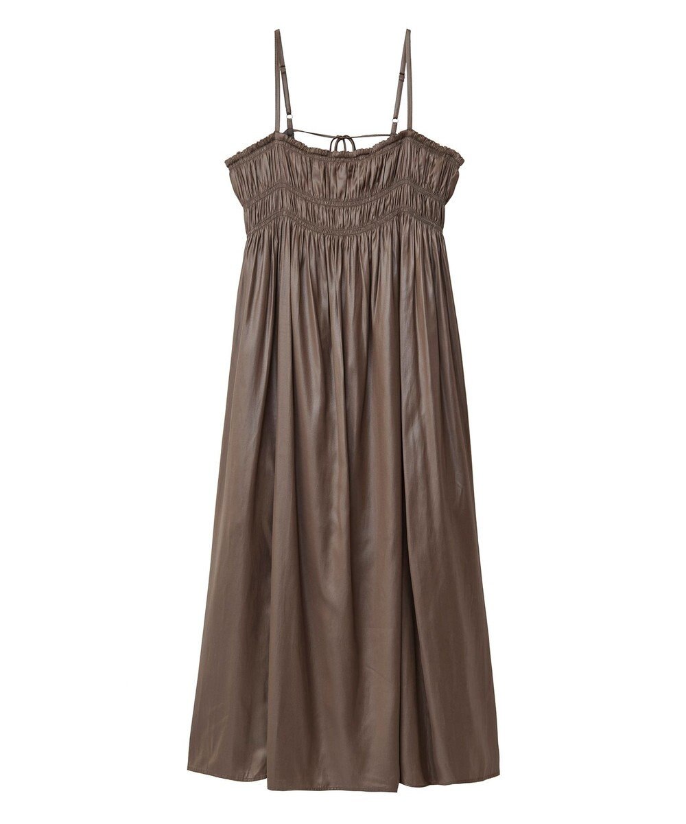 Green Parks レザー風キャミワンピース 