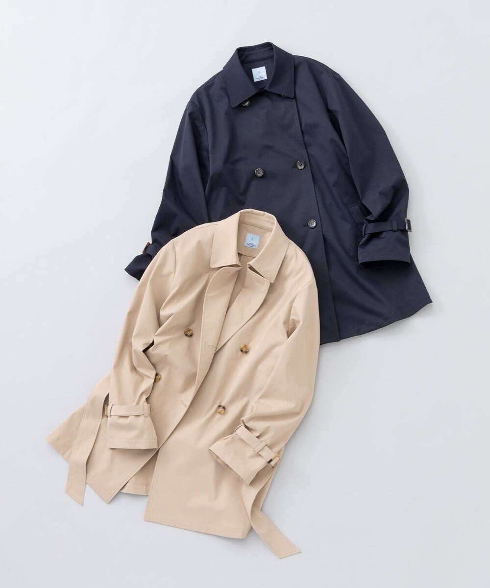 組曲 コットンライクツイル トレンチコート 
