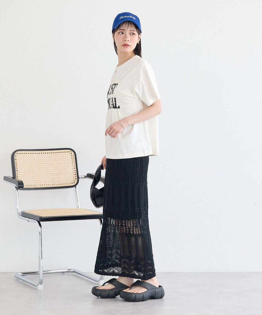 earth music&ecology シャーリングロゴTシャツ 