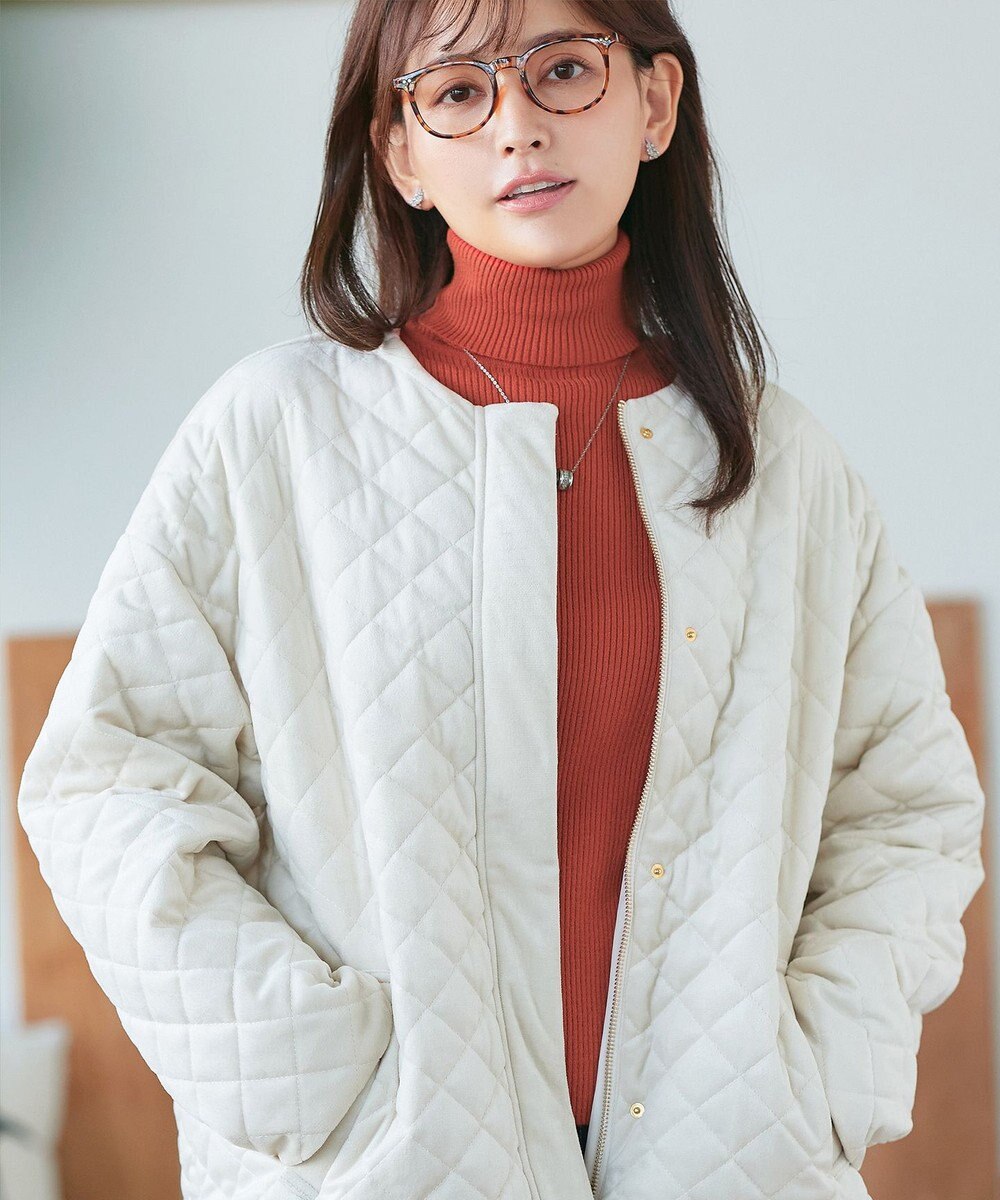 Tiaclasse L 【新色追加・洗える】リブタートルニット 