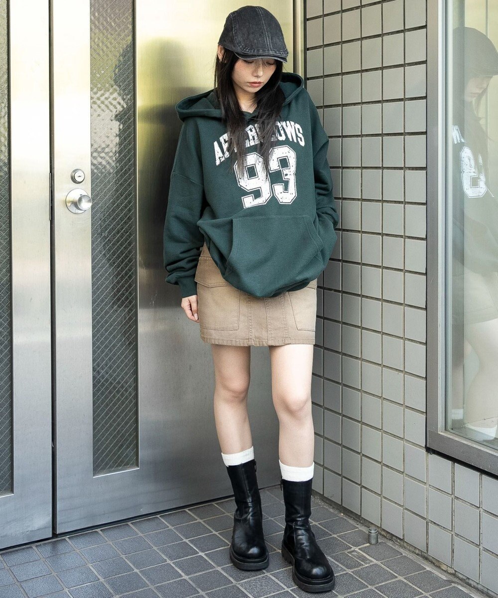 WEGO グラフィックプルパーカー 